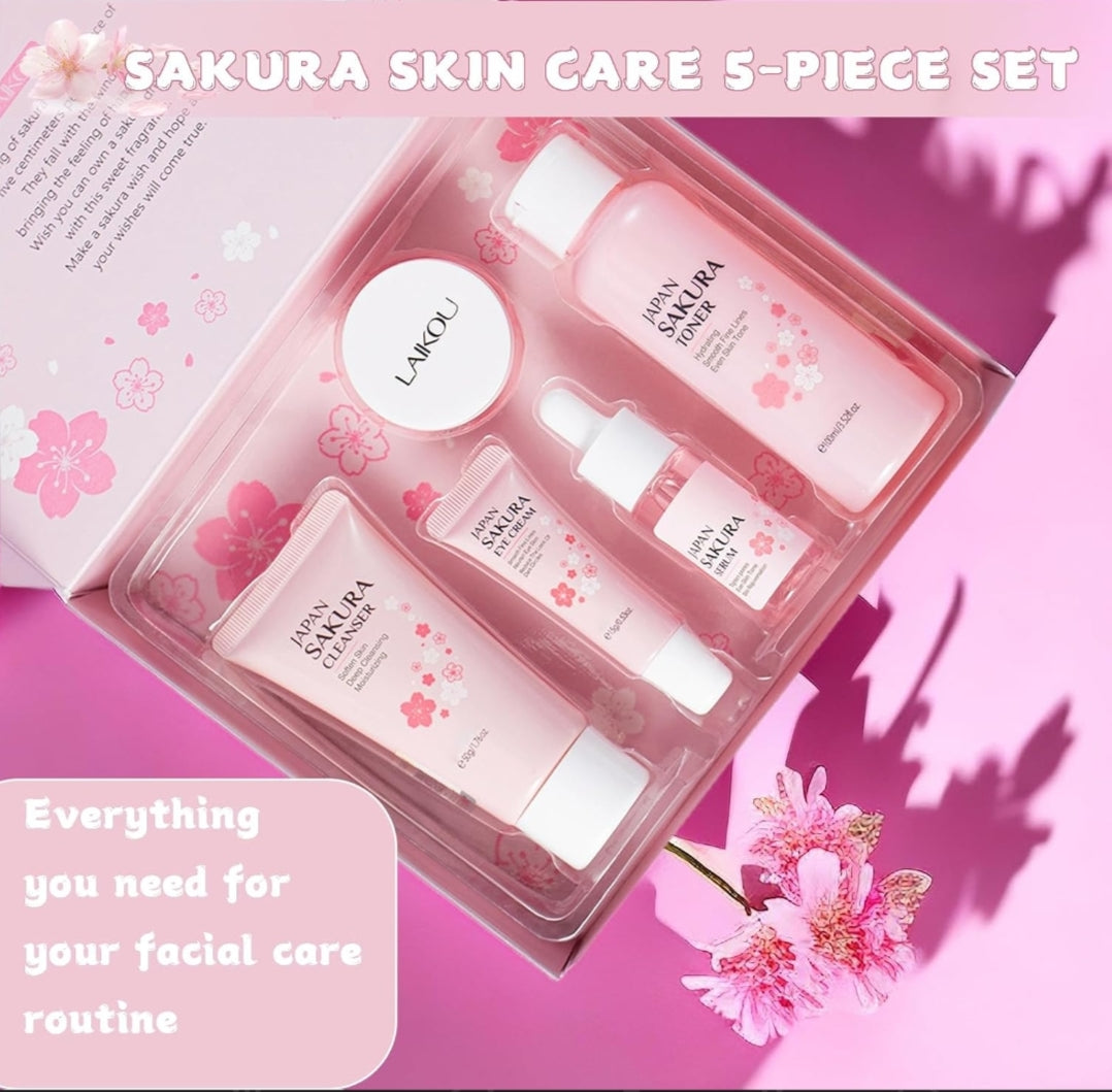 Coffret Soin Visage Sakura Japonais – Hydratation & Éclat Naturel
