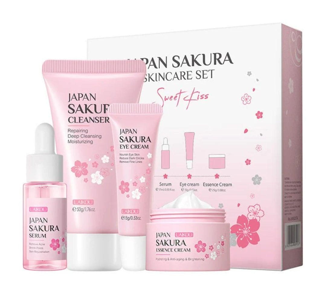 Coffret Soin Visage Sakura Japonais – Hydratation & Éclat Naturel
